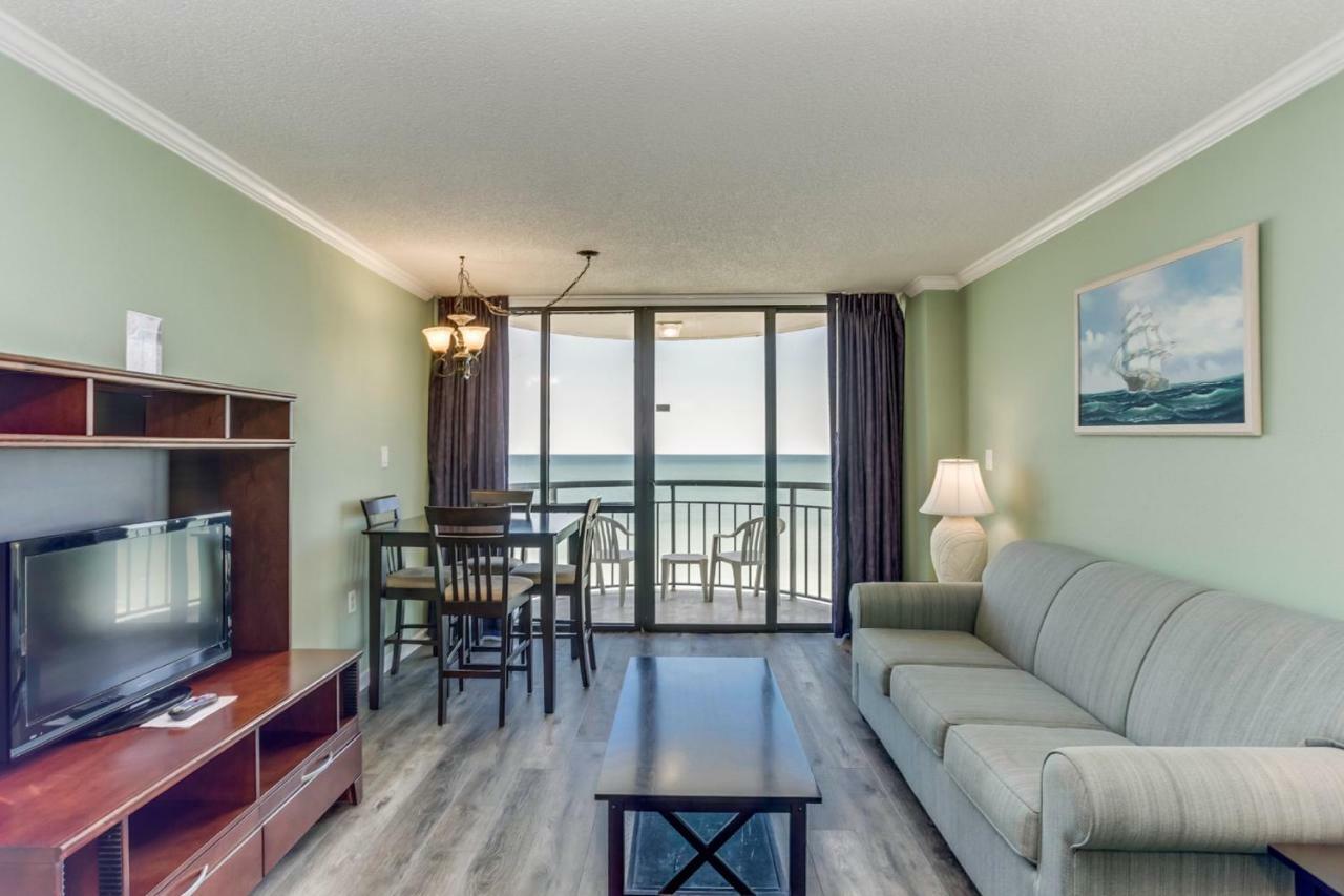 Oceanfront Condo W Balcony King Bed Meridian Plaza Myrtle Beach Esterno foto