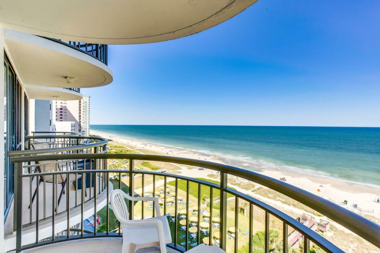 Oceanfront Condo W Balcony King Bed Meridian Plaza Myrtle Beach Esterno foto